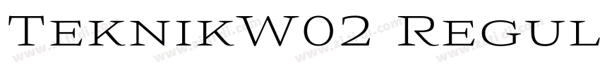 TeknikW02 Regular Re字体转换